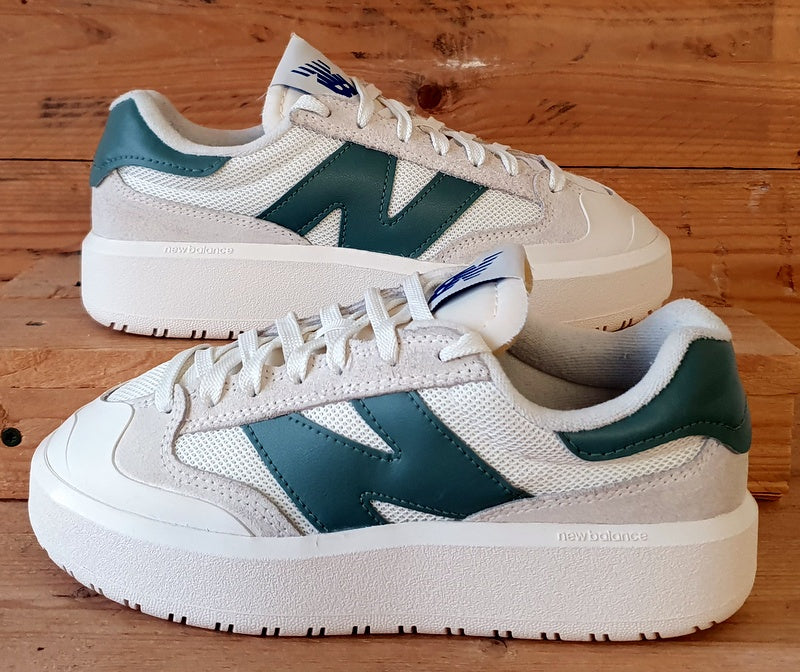 New Balance 302 Low Textile/Suede Trainers UK4.5/US5/EU37.5 CT302RO White/Green