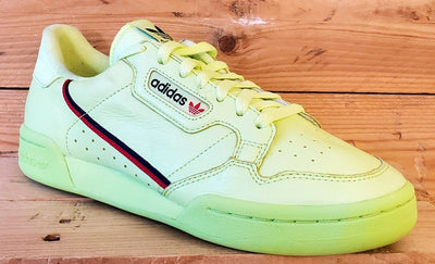 Adidas Continental 80 Leather Trainers UK7.5/US8/EU41 B41675 Semi Frozen Yellow