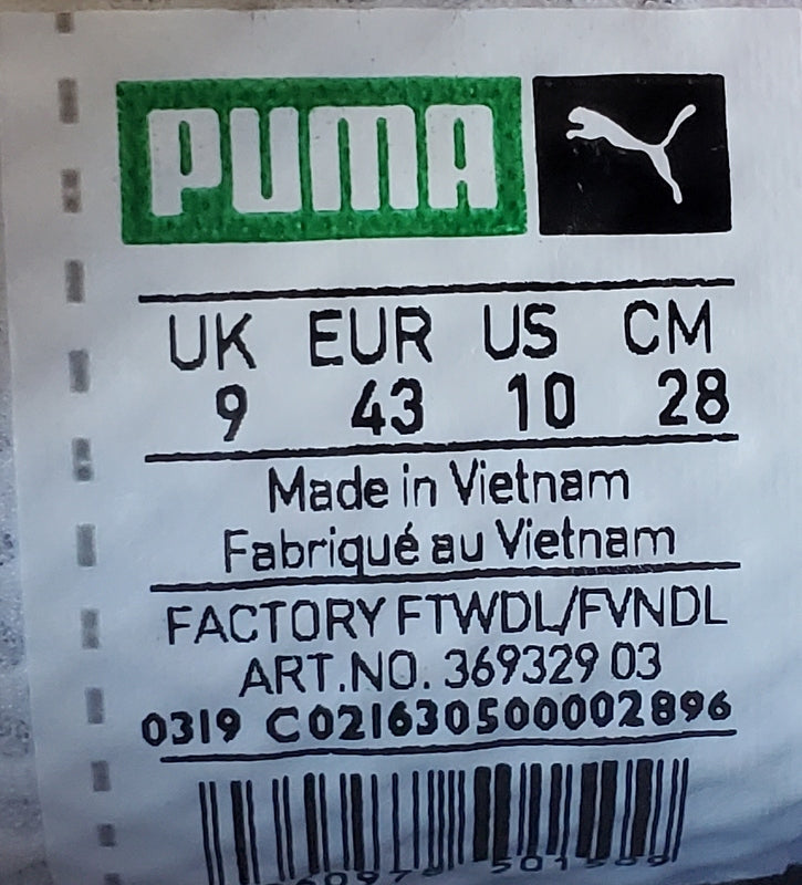 Puma RS-X Tech Low Textile Trainers UK9/US10/EU43 369329-03 White/Blue