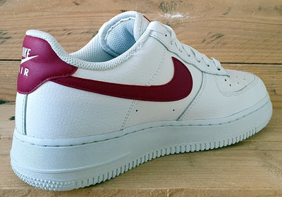 Nike Air Force 1 '07 Leather Trainers UK6/US8.5/EU40 315115-154 White Noble Red