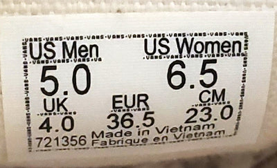 Vans Off The Wall Mid Canvas Trainers UK4/US6.5/EU36.5 721356 Light Blue/White