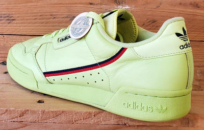 Adidas Continental 80 Leather Trainers UK11/US11.5/E46 B41675 Semi Frozen Yellow