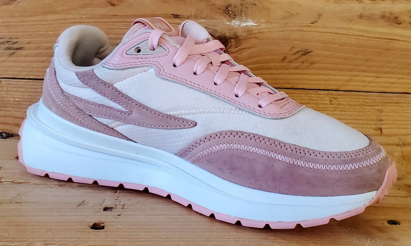 Fila Ray Low Textile/Suede Trainers UK5.5/US6.5/EU39 3RM01683-661 Pink/White