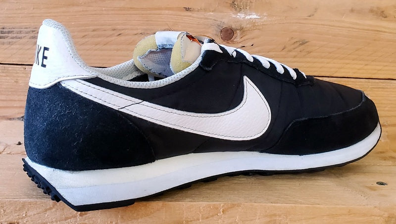 Nike Waffle Trainer 2 Low Textile Trainers UK8/US9/EU42.5 DH1349-001 Black/White