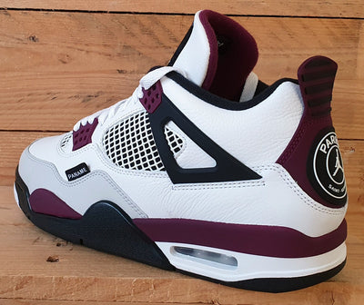 Nike Air Jordan 4 Retro PSG Trainers UK8/US9/EU42.5 CZ5624-100 Bordeaux