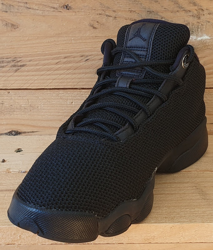 Nike Air Jordan Horizon Textile Trainers UK5/US5.5Y/EU38 845099-011 Triple Black