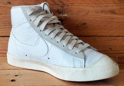 Nike Blazer 77 Mid Leather Trainers UK6/US7/EU40 CW7583-100 Sail/Platinum Tint