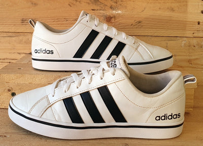 Adidas VS Pace Low Leather Trainers UK6.5/US7/EU40 AW4594 White/Black