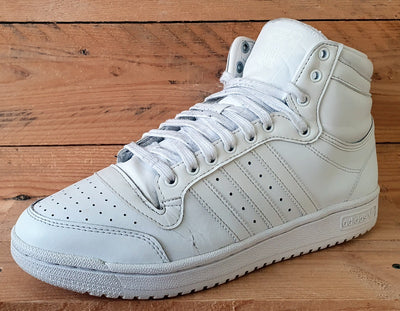 Adidas Top Ten Mid Leather Trainers UK9.5/US10/EU44 FV6131 Triple White