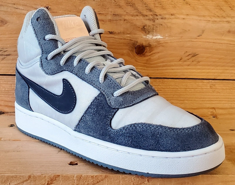 Nike Court Borough Premium Mid Trainers UK6/US8.5/EU40 844907-005 Pure Platinum