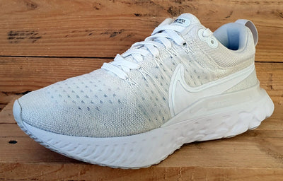 Nike React Infinity Run Low Textile Trainers UK7/US8/EU41 DC6758-100 Cream/White