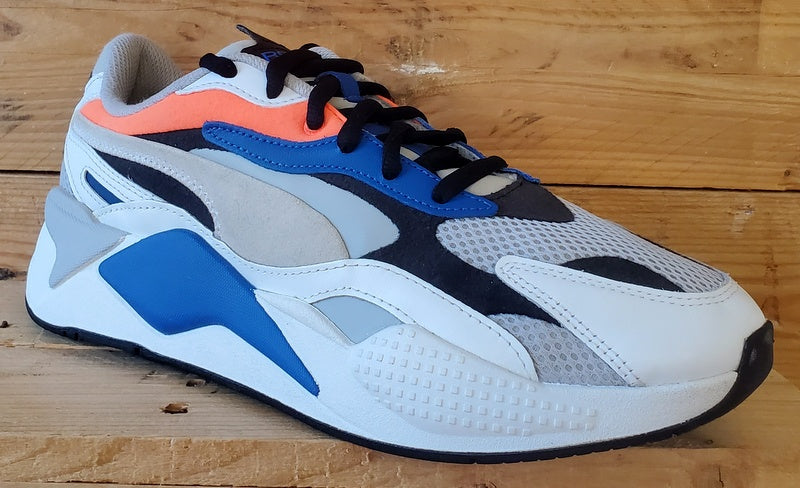 Puma RS-X Prism Low Textile Trainers UK11/US12/EU46 374758-03 Grey/Ultra Orange