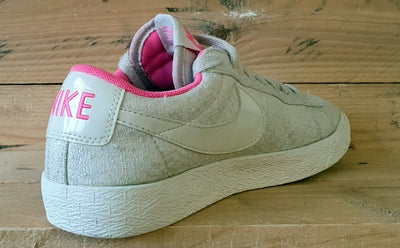Nike Blazer Low Textile Trainers UK5/US7.5/E38.5 645021-100 White/Pink/Cream