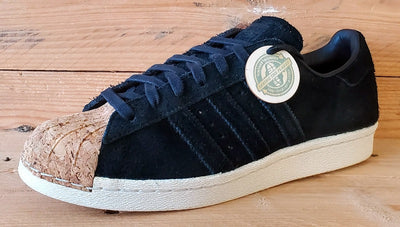 Adidas Superstar 80s Cork Low Suede Trainers UK6/US7.5/EU39 BY2963 Black