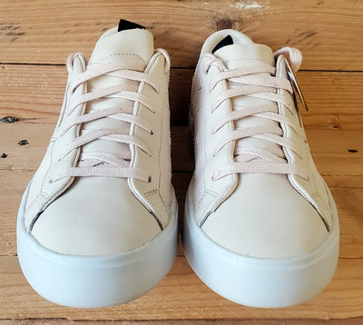 Adidas Sleek Series Low Leather Trainers UK6.5/US8/EU40 EG7753 Linen/White