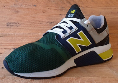 New Balance 247 Low Textile Trainers UK9/US9.5/EU43 MS247NMB Green/Navy