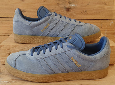 Adidas Gazelle Low Suede Trainers UK8/US8.5/EU42 AQ0915 Grey/Gum Sole