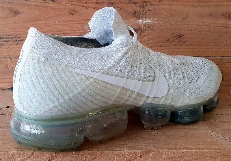 Nike Air Vapormax Low Flyknit Trainers UK10/US11/EU45 849558-100 Triple White