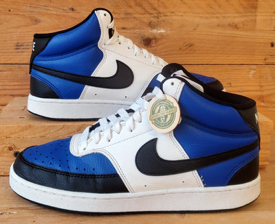 Nike Court Vision Mid Leather Trainers UK6/US7/EU40 FQ8740-480 Blue/White