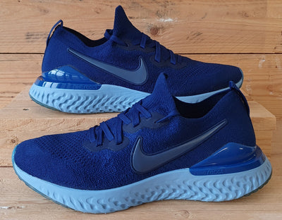 Nike Epic React 2 Low Flyknit Trainers UK7/US8/EU41 BQ8928-400 Blue Void