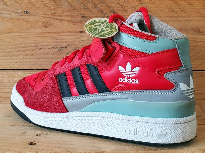 Adidas Forum Mid Suede/Textile Trainers UK6/US6.5/EU39 B35280 Red/White
