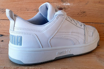 Puma Rebound Layup Lo Low Leather Trainers UK5/US6/EU38 369866-03 White/Grey