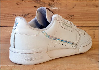 Adidas Continental 80 Low Leather Trainers UK4.5/US5/EU37 EE6471 Triple White
