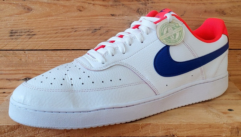 Nike Court Vision Low Leather Trainers UK12/US13/EU47.5 CD5463-104 White/Blue