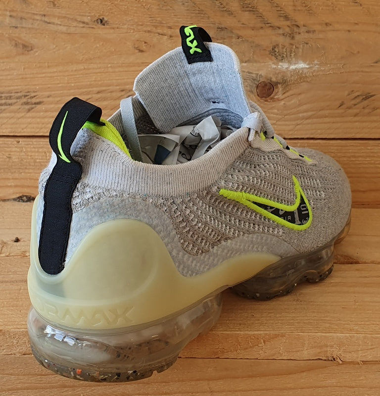 Nike Vapormax Low Flyknit Trainers UK7.5/US8.5/EU42 DH4085-001 Wolf Grey/Volt