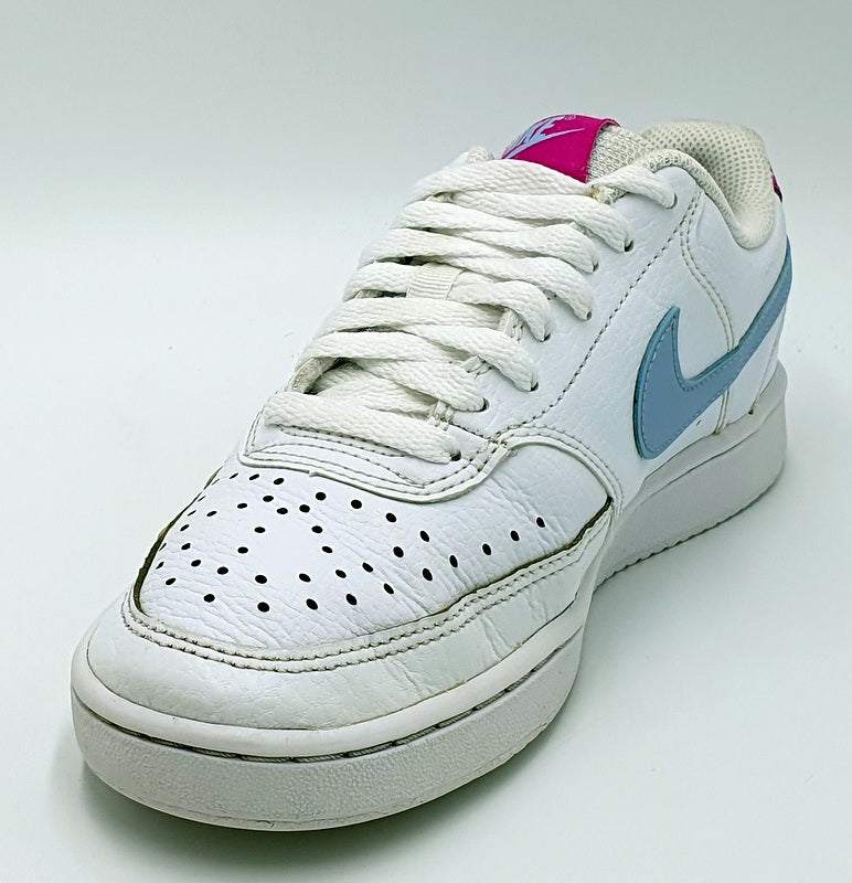 Nike Court Vision Low Leather Trainers CD5434-104 White/Pink UK3.5/US6/US36.5