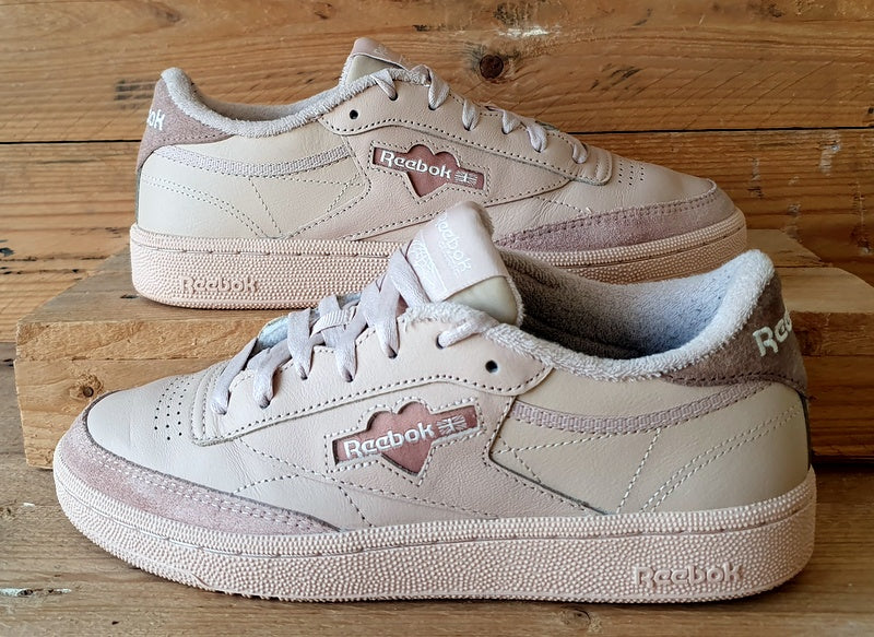 Reebok Club C 85 Low Leather Trainers UK5.5/US8/EU38.5  HQ7100 Soft Ecru