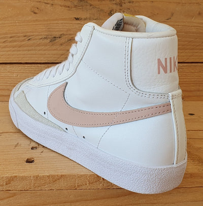 Nike Blazer 77 Mid Leather Trainers UK4/US6.5/EU37.5 CZ1055-118 White/Pink