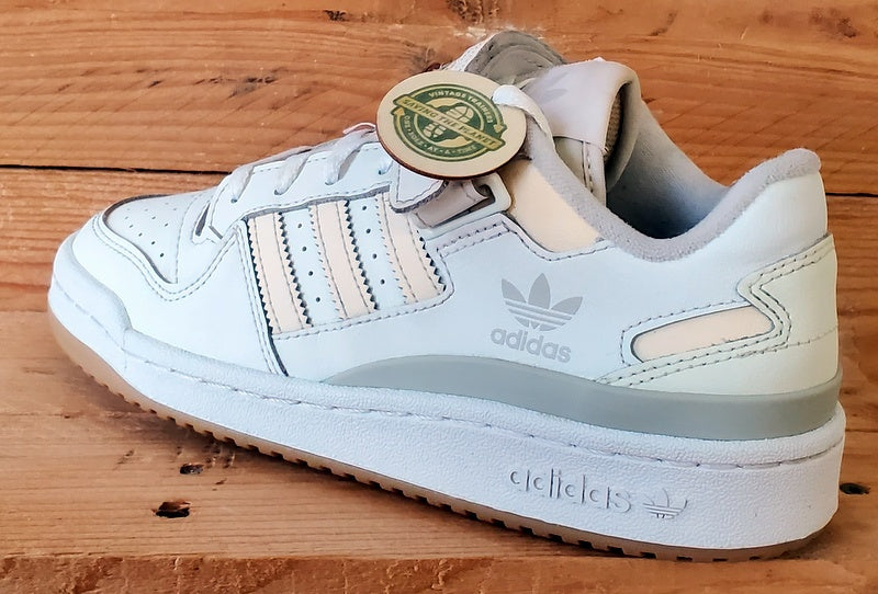 Adidas Forum Low Leather Trainers UK5/US6.5/EU38 GX4523 White/Ecru Tint/Gum