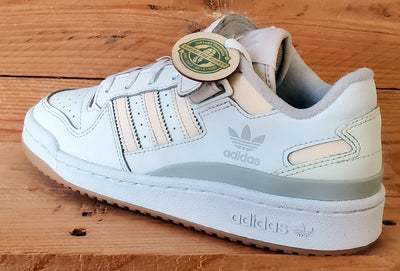 Adidas Forum Low Leather Trainers UK5/US6.5/EU38 GX4523 White/Ecru Tint/Gum