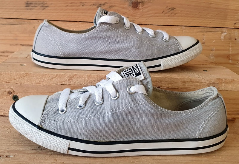 Converse Chuck Taylor All Star Low Trainers UK5.5 US8 EU39 544950F Grey White VintageTrainers