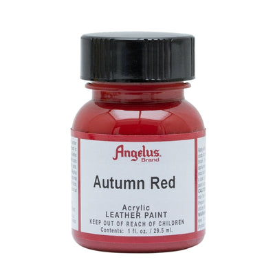 Angelus Acrylic Leather Paint - Autumn Red - 1fl oz / 30ml - Custom Sneakers