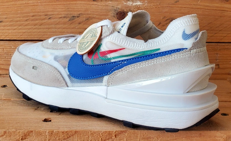 Nike Waffle One Low Textile/Suede Trainers UK6.5/US7.5/EU40.5 DN8019-100 White
