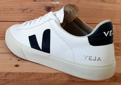 Veja Campo Chromefree Low Leather Trainers UK7/US8/EU41 White/Black