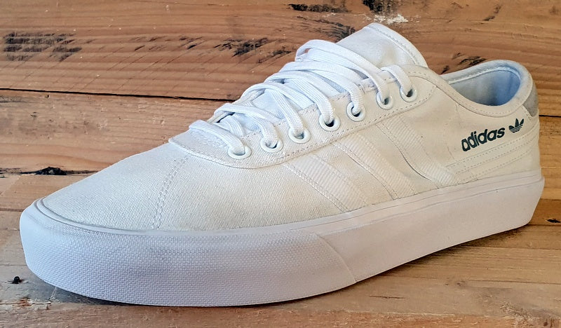 adidas gazelle silver green womens Adidas Originals Delpala Low Canvas Trainers UK9.5/US10/EU44 FV0635 White –  VintageTrainers