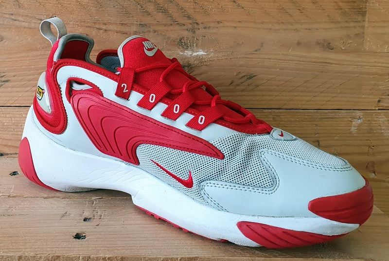 Nike Zoom 2K Textile/Leather Trainers UK8.5/US9.5/EU43 AO0269-012 University Red