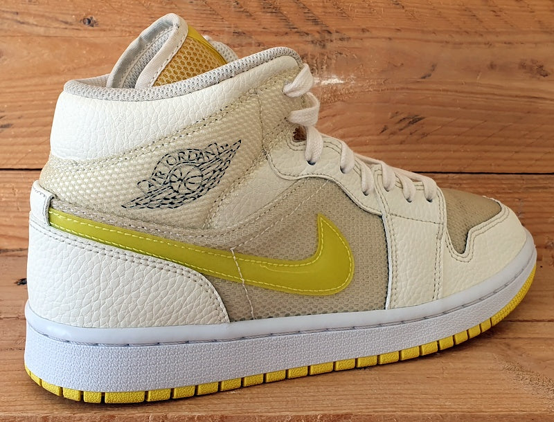 Nike Air Jordan 1 Mid SE Trainers UK6.5/US9/EU40.5 DB2822-107 Volt Yellow