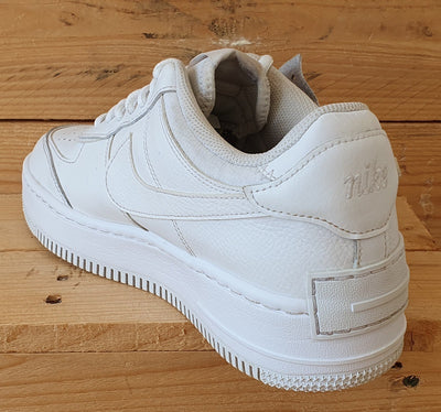 Nike Air Force 1 Shadow Low Leather Trainers UK8/US10.5/EU42.5 CI0919-100 White