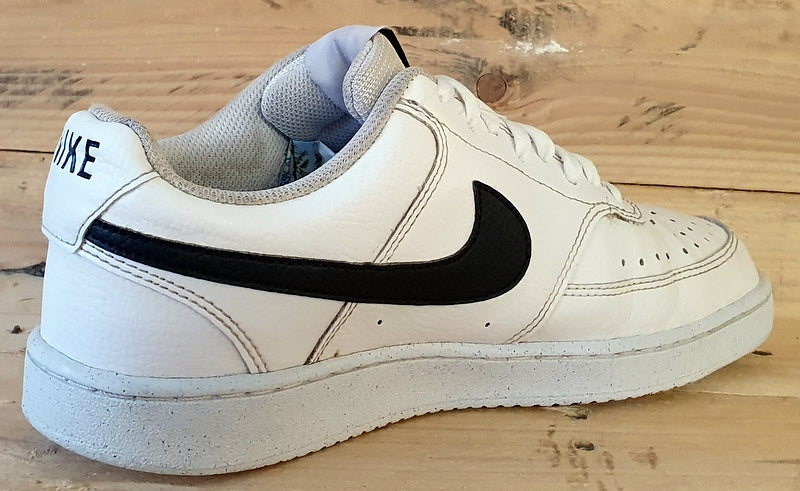 Nike Court Vision Low Leather Trainers UK7/US8/EU41 DH2987-101 White/Black
