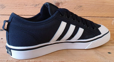 Adidas Nizza Low Canvas Trainers UK7/US7.5/EU40.5 CQ2332 Core Black/White