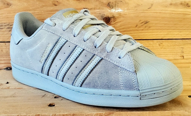 Adidas Superstar Low Suede Trainers UK9/US9.5/EU43 FY2321 Triple Grey