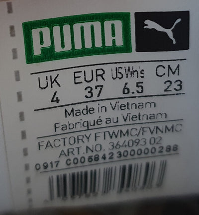 Puma Basket Platform Low Trainers UK4/US6.5/EU37 364093 02 Glitter Gold