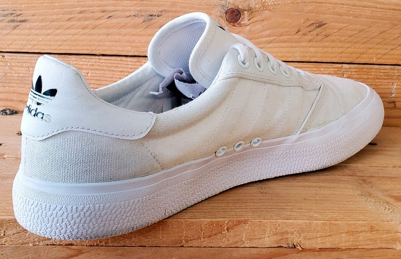 Adidas 3MC Vulc Low Canvas Trainers UK9/US9.5/EU43 B22705 Triple White