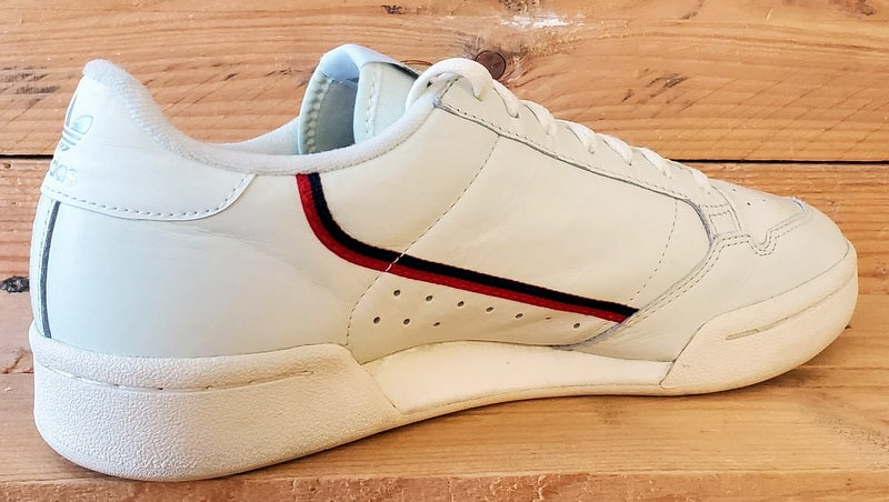 Adidas Continental 80 Low Leather Trainers UK7/US7.5/EU40.5 B41680 Rascal White
