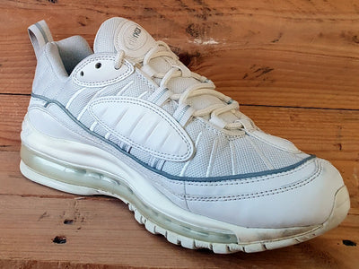 Nike Air Max 98 Leather/Textile Trainers UK5.5/US8/EU39 AH6799-114 Triple White