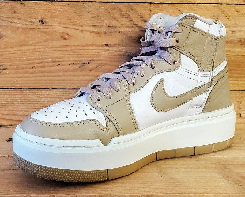 Nike Air Jordan 1 Elevate Mid Leather Trainers UK5/US7.5/EU38.5 Vachetta Tan